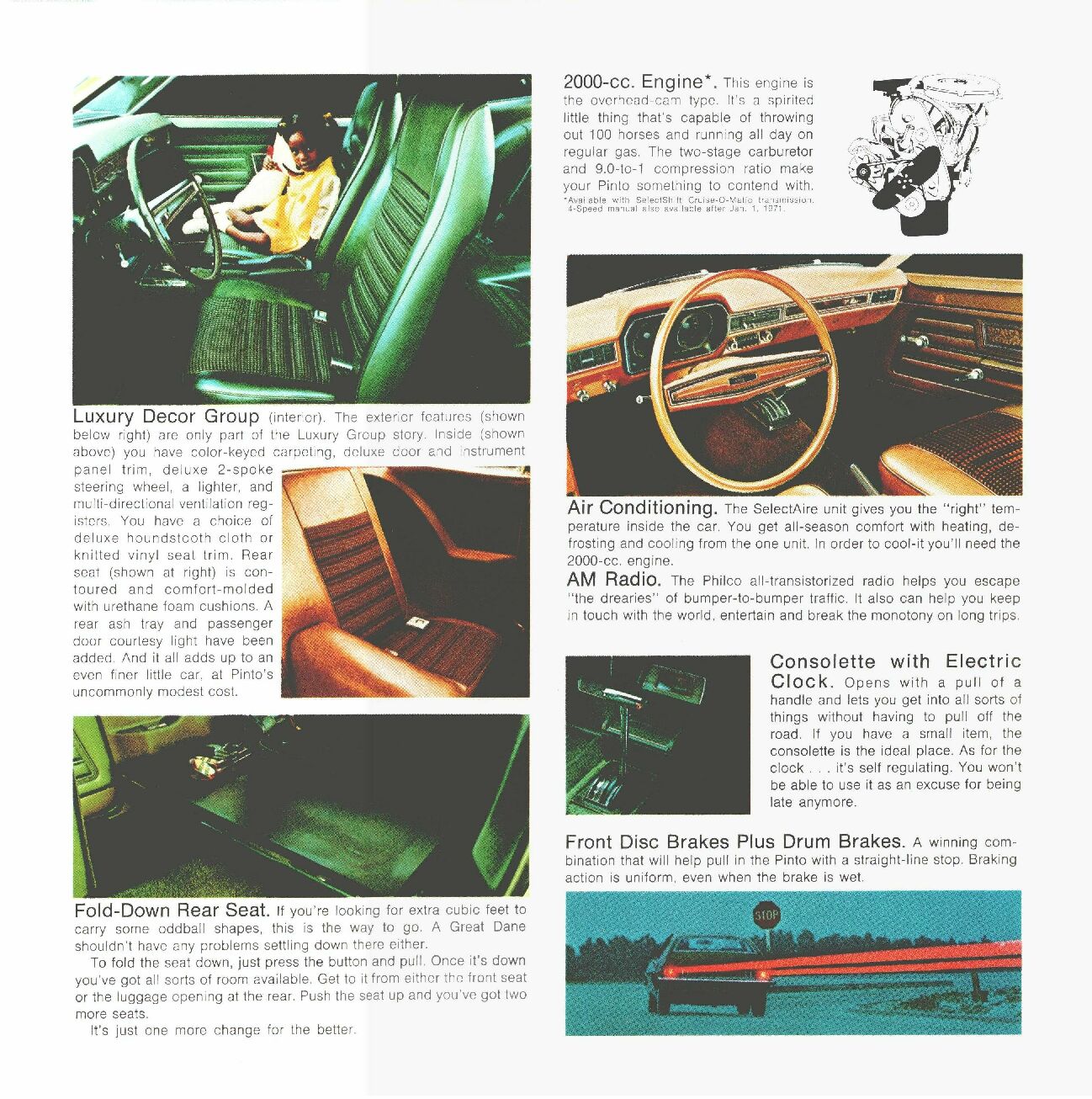 1971 Ford Pinto Brochure Page 7